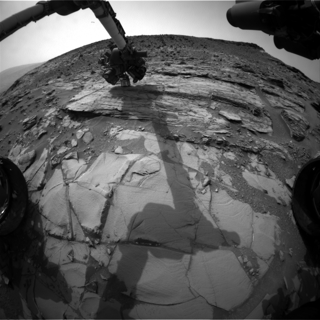 Nasa's Mars rover Curiosity acquired this image using its Front Hazard Avoidance Camera (Front Hazcam) on Sol 830, at drive 2062, site number 44