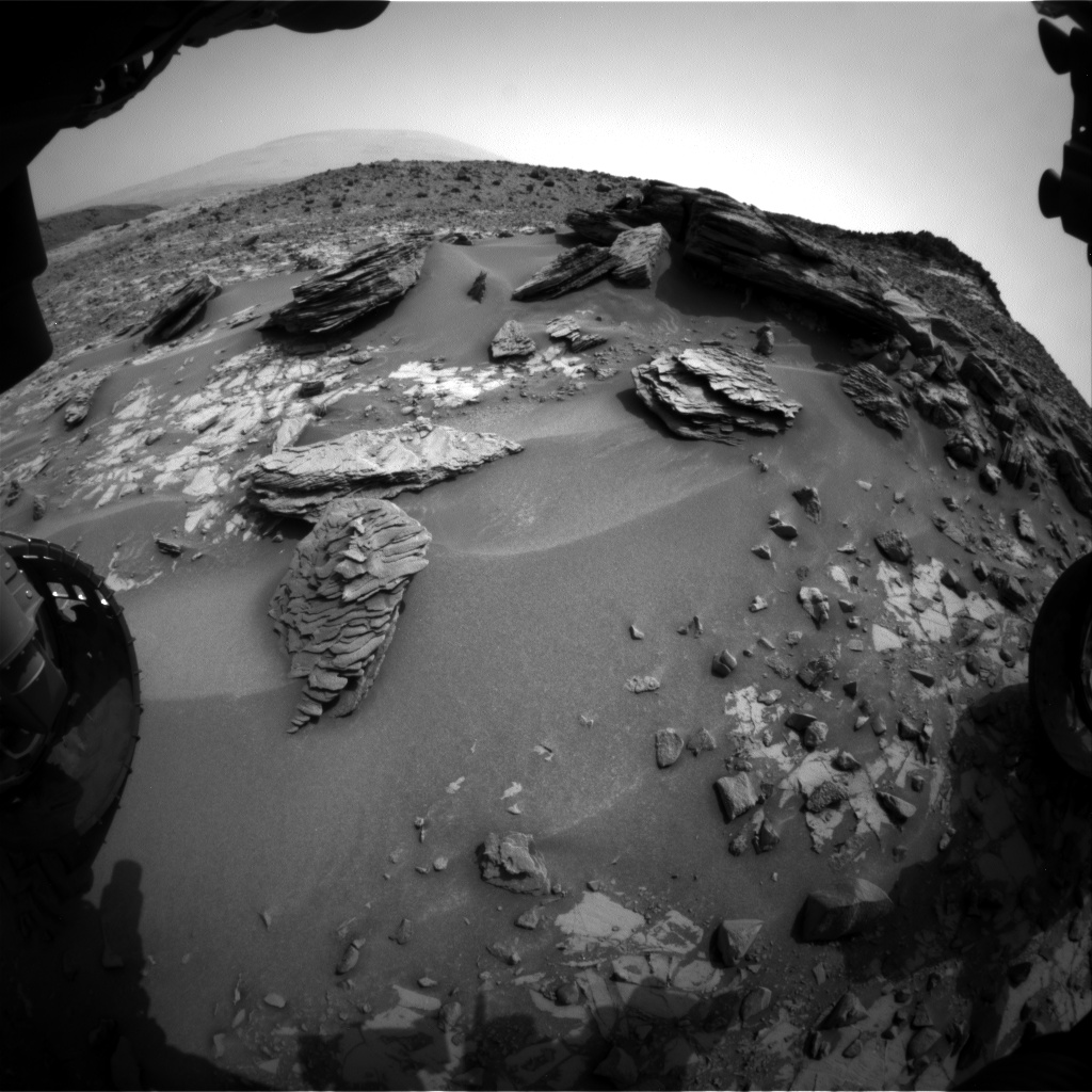 Nasa's Mars rover Curiosity acquired this image using its Front Hazard Avoidance Camera (Front Hazcam) on Sol 838, at drive 2414, site number 44