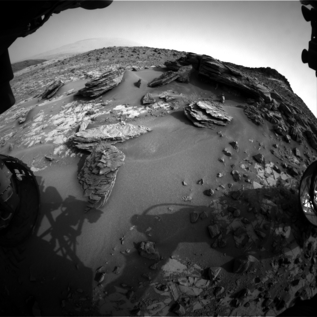 Nasa's Mars rover Curiosity acquired this image using its Front Hazard Avoidance Camera (Front Hazcam) on Sol 839, at drive 2414, site number 44