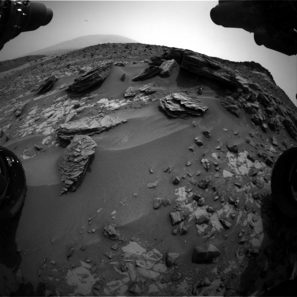 Nasa's Mars rover Curiosity acquired this image using its Front Hazard Avoidance Camera (Front Hazcam) on Sol 840, at drive 2414, site number 44