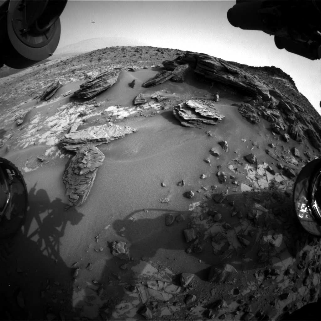Nasa's Mars rover Curiosity acquired this image using its Front Hazard Avoidance Camera (Front Hazcam) on Sol 840, at drive 2414, site number 44