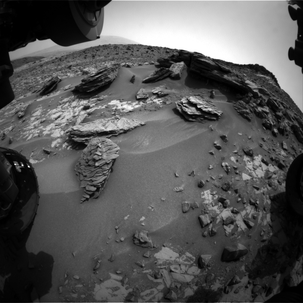 Nasa's Mars rover Curiosity acquired this image using its Front Hazard Avoidance Camera (Front Hazcam) on Sol 842, at drive 2414, site number 44