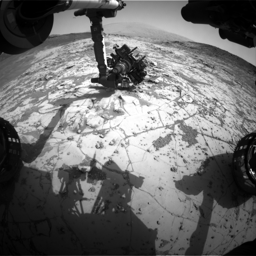 Nasa's Mars rover Curiosity acquired this image using its Front Hazard Avoidance Camera (Front Hazcam) on Sol 867, at drive 0, site number 45