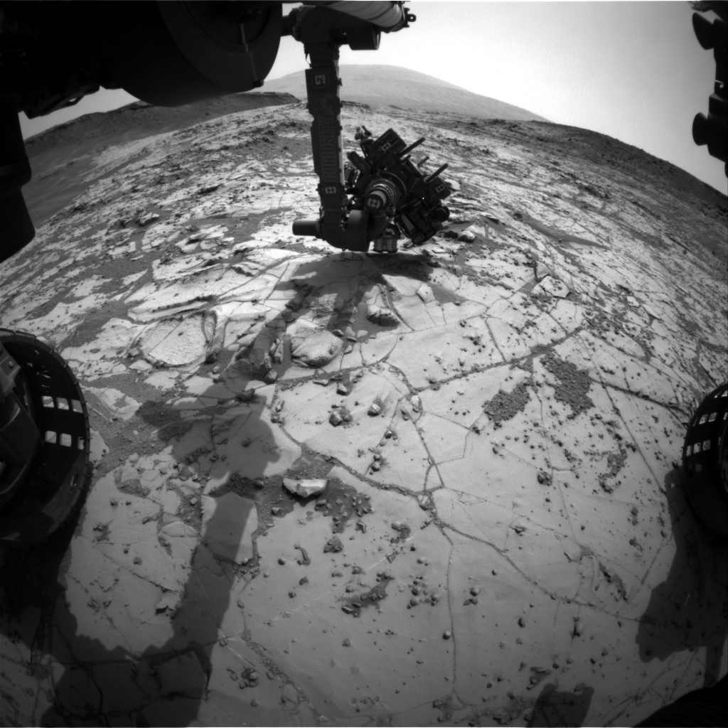 Nasa's Mars rover Curiosity acquired this image using its Front Hazard Avoidance Camera (Front Hazcam) on Sol 868, at drive 0, site number 45