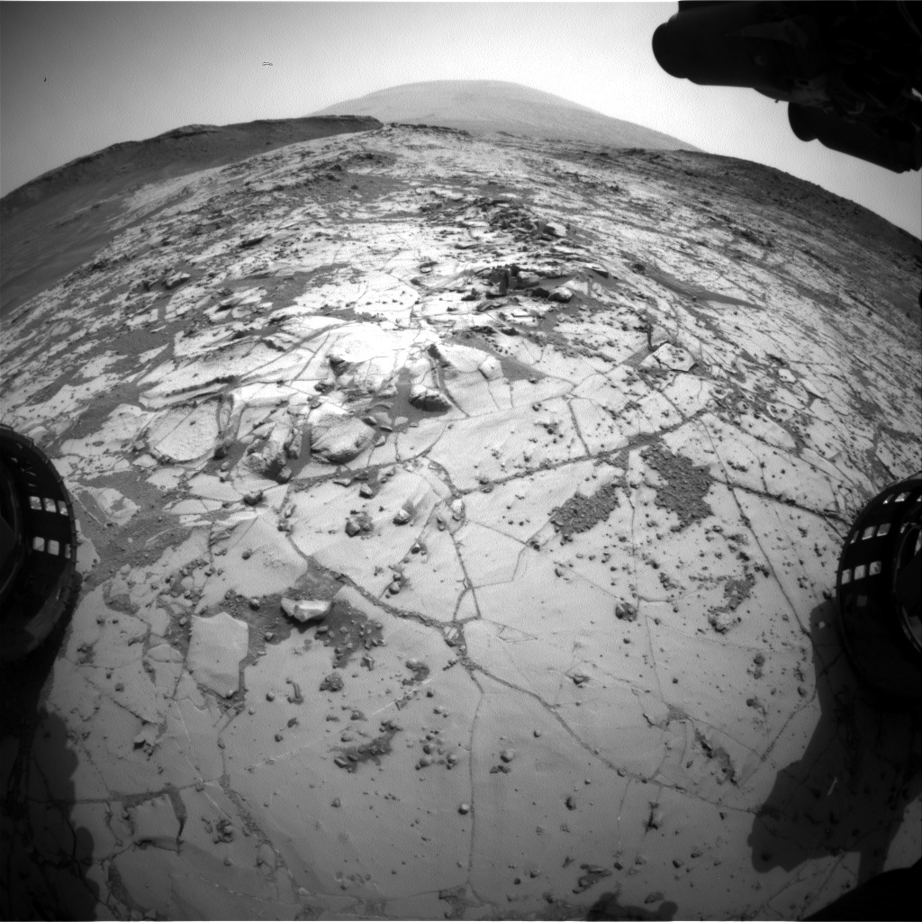 Nasa's Mars rover Curiosity acquired this image using its Front Hazard Avoidance Camera (Front Hazcam) on Sol 871, at drive 0, site number 45