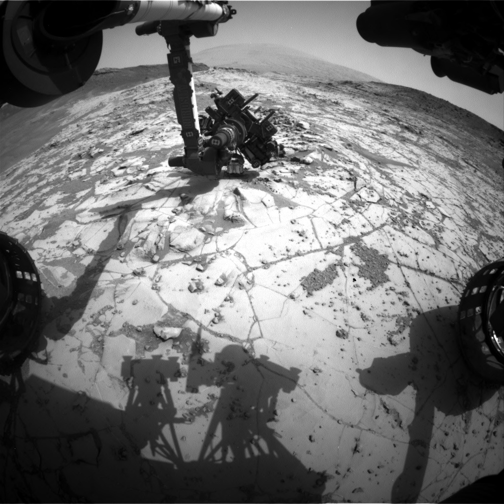 Nasa's Mars rover Curiosity acquired this image using its Front Hazard Avoidance Camera (Front Hazcam) on Sol 871, at drive 0, site number 45