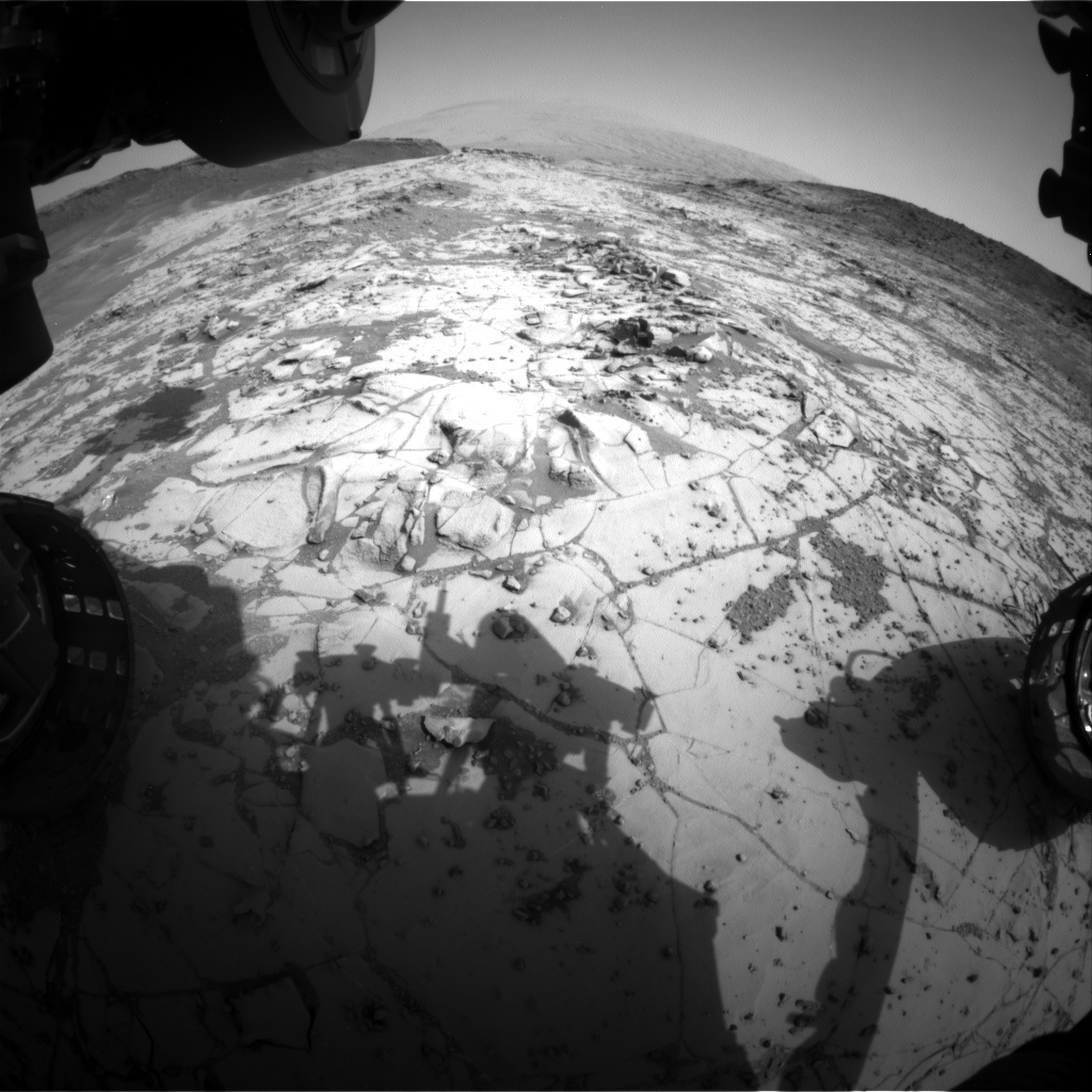 Nasa's Mars rover Curiosity acquired this image using its Front Hazard Avoidance Camera (Front Hazcam) on Sol 872, at drive 0, site number 45