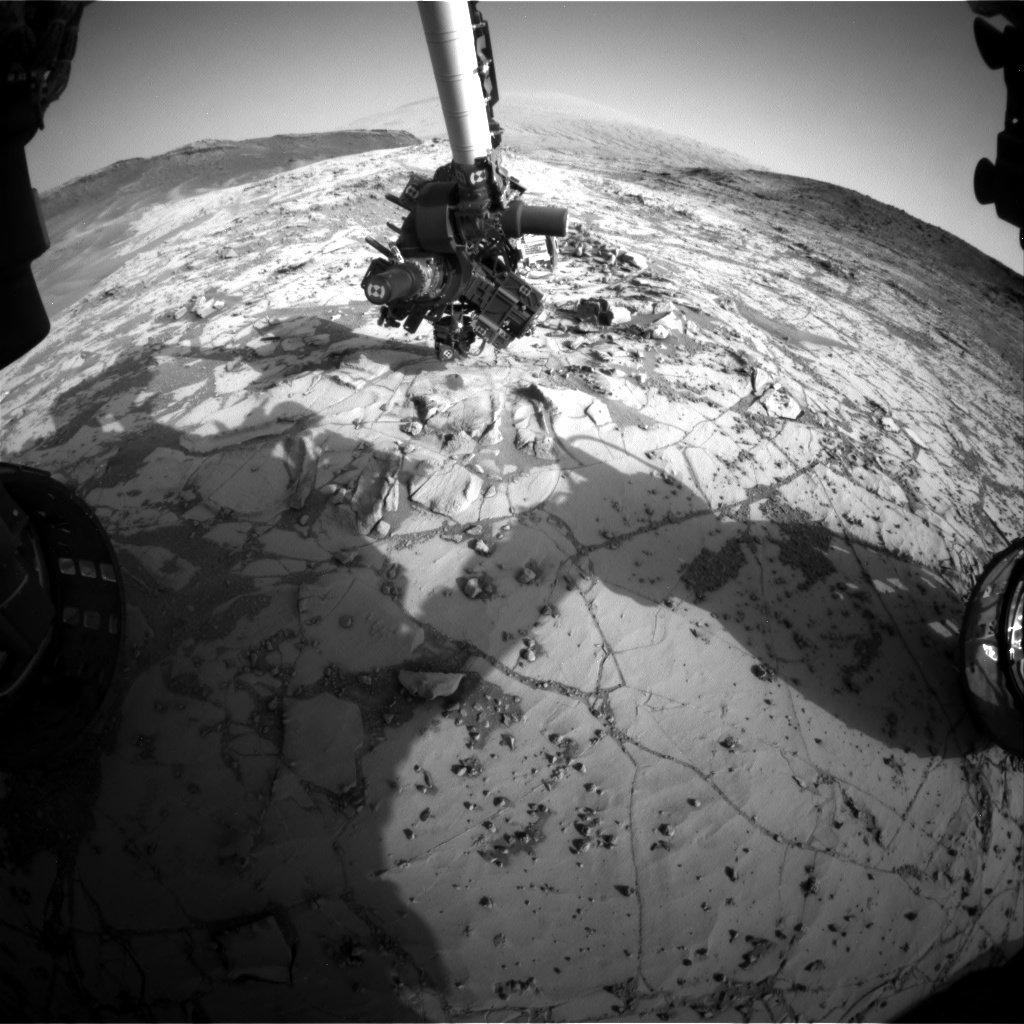 Nasa's Mars rover Curiosity acquired this image using its Front Hazard Avoidance Camera (Front Hazcam) on Sol 881, at drive 0, site number 45