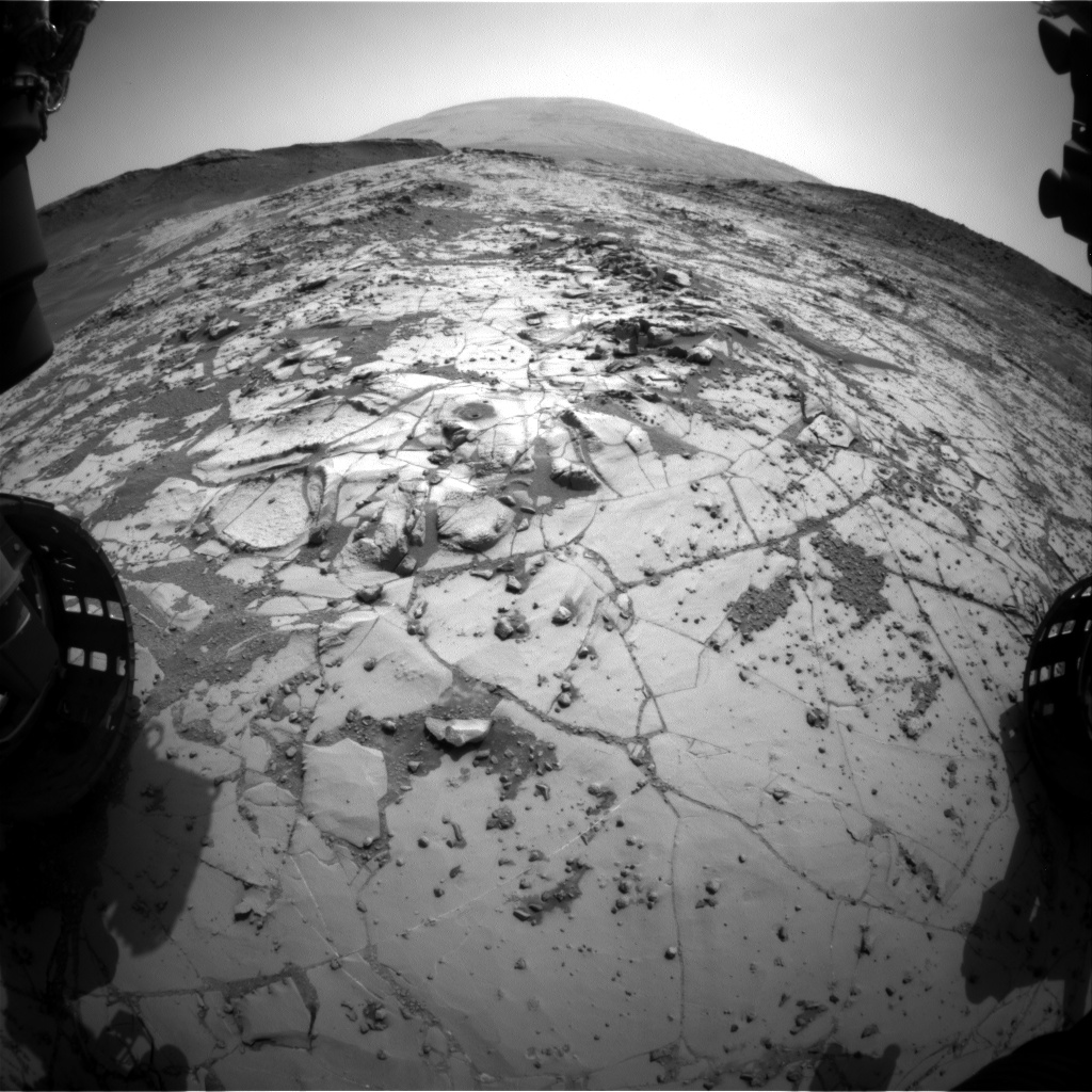 Nasa's Mars rover Curiosity acquired this image using its Front Hazard Avoidance Camera (Front Hazcam) on Sol 883, at drive 0, site number 45