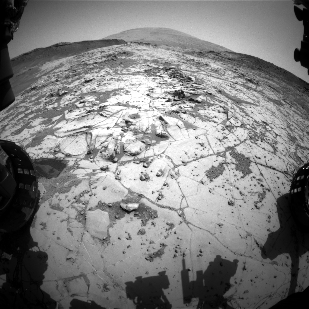 Nasa's Mars rover Curiosity acquired this image using its Front Hazard Avoidance Camera (Front Hazcam) on Sol 884, at drive 0, site number 45