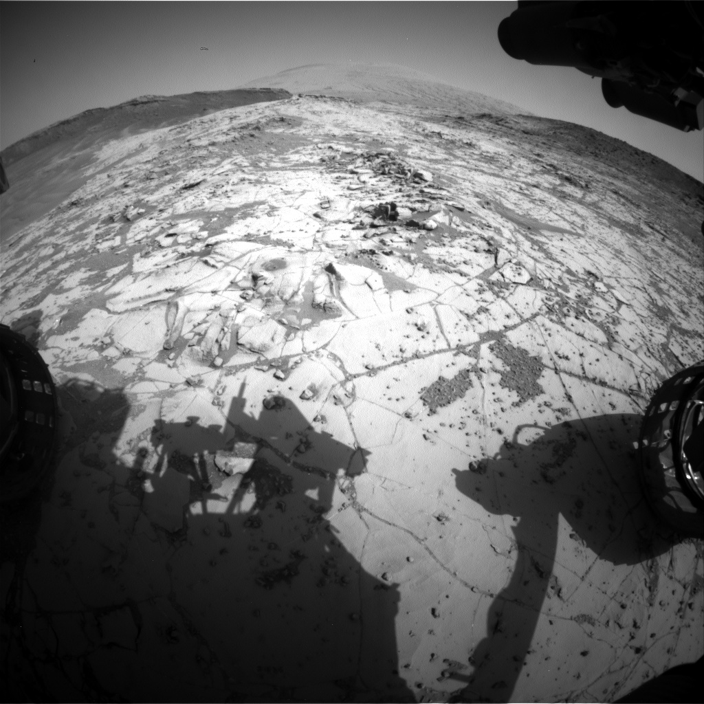 Nasa's Mars rover Curiosity acquired this image using its Front Hazard Avoidance Camera (Front Hazcam) on Sol 884, at drive 0, site number 45