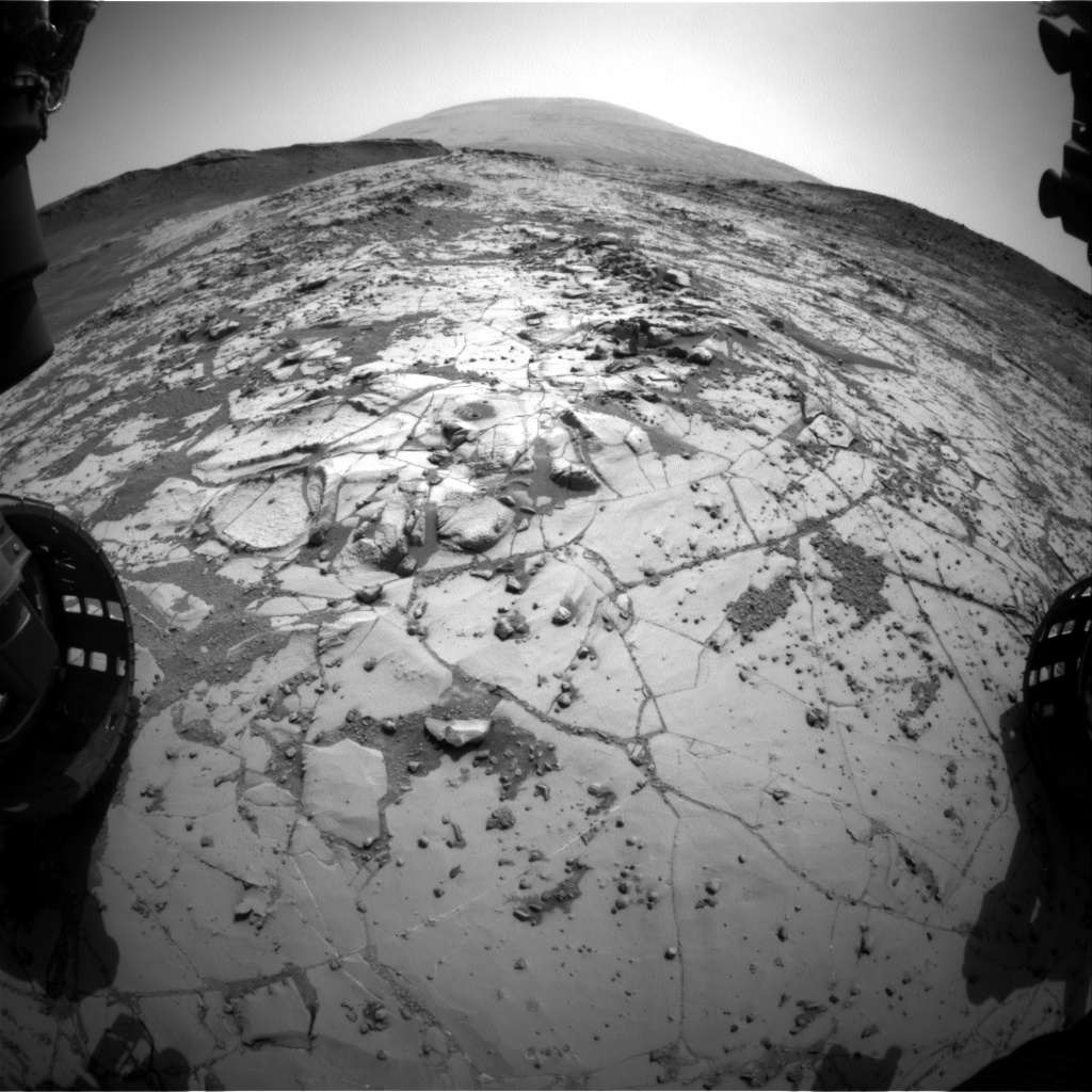 Nasa's Mars rover Curiosity acquired this image using its Front Hazard Avoidance Camera (Front Hazcam) on Sol 885, at drive 0, site number 45