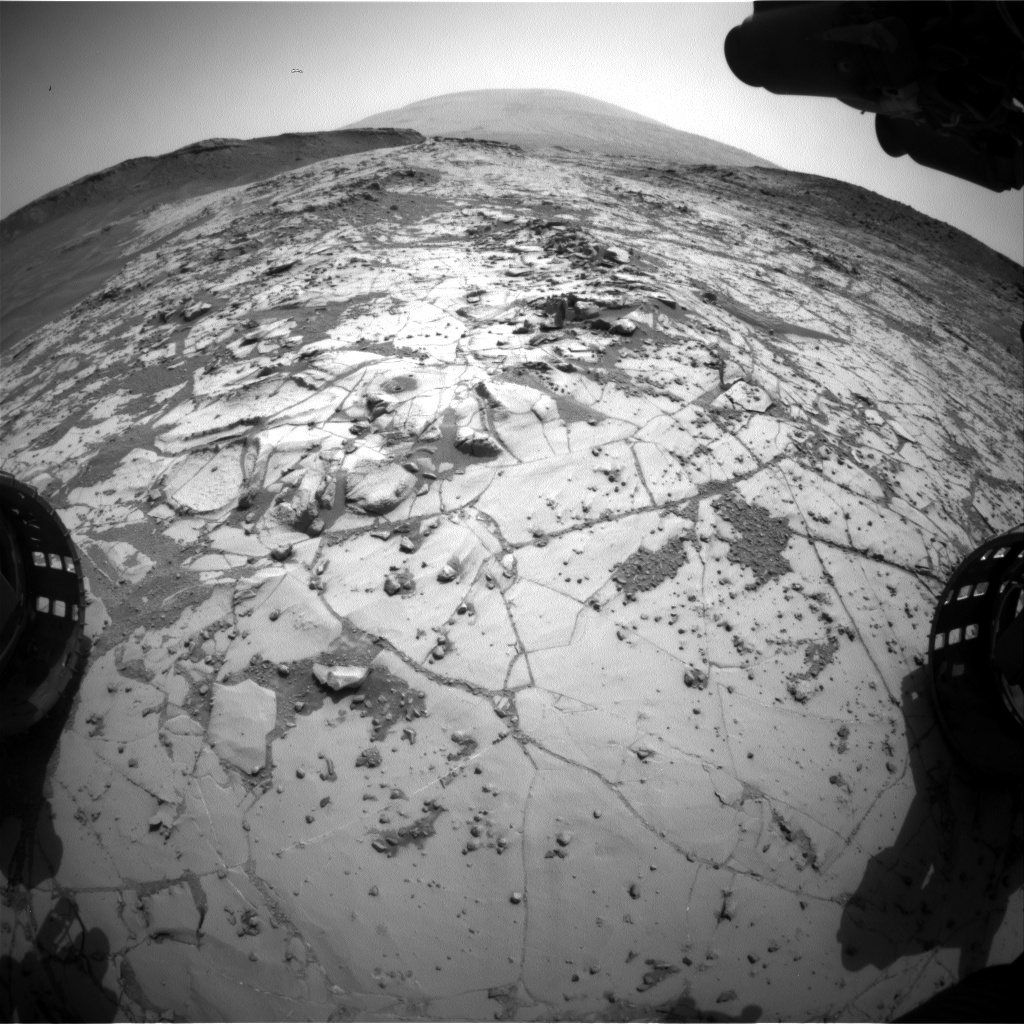 Nasa's Mars rover Curiosity acquired this image using its Front Hazard Avoidance Camera (Front Hazcam) on Sol 886, at drive 0, site number 45