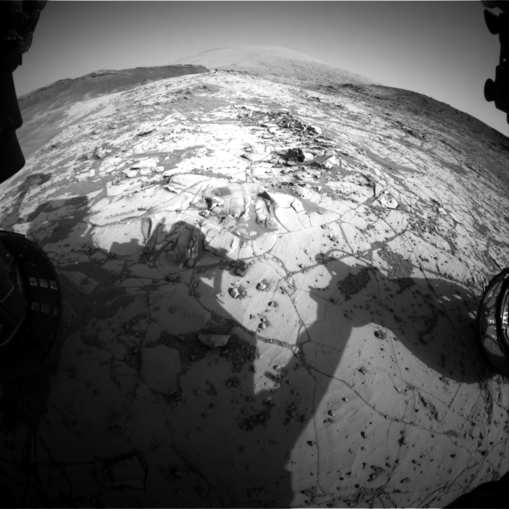 Nasa's Mars rover Curiosity acquired this image using its Front Hazard Avoidance Camera (Front Hazcam) on Sol 887, at drive 0, site number 45