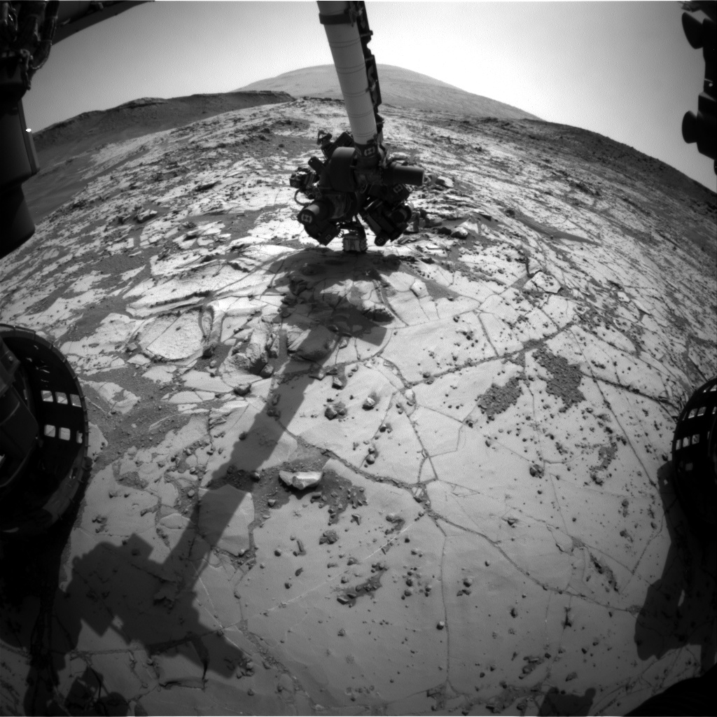 Nasa's Mars rover Curiosity acquired this image using its Front Hazard Avoidance Camera (Front Hazcam) on Sol 890, at drive 0, site number 45