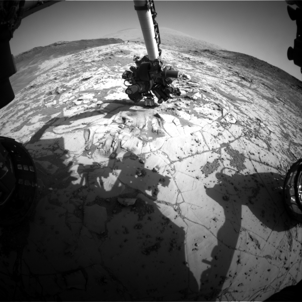 Nasa's Mars rover Curiosity acquired this image using its Front Hazard Avoidance Camera (Front Hazcam) on Sol 891, at drive 0, site number 45