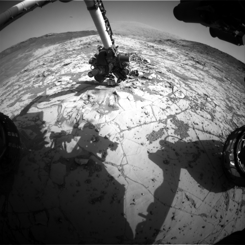 Nasa's Mars rover Curiosity acquired this image using its Front Hazard Avoidance Camera (Front Hazcam) on Sol 891, at drive 0, site number 45