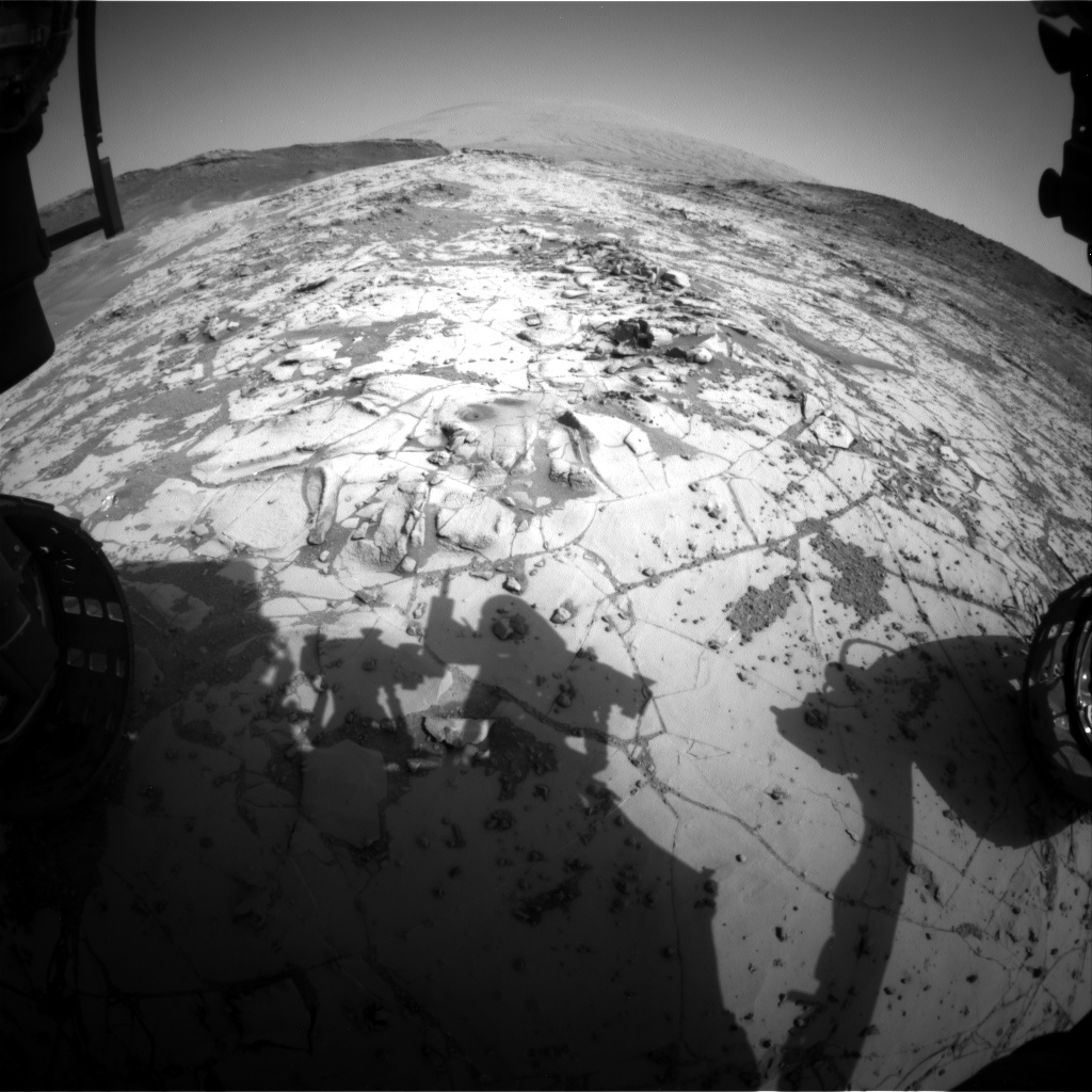 Nasa's Mars rover Curiosity acquired this image using its Front Hazard Avoidance Camera (Front Hazcam) on Sol 892, at drive 0, site number 45