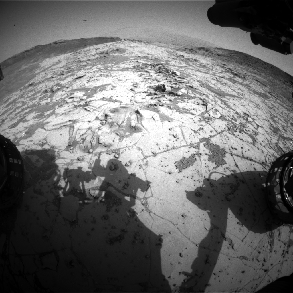 Nasa's Mars rover Curiosity acquired this image using its Front Hazard Avoidance Camera (Front Hazcam) on Sol 892, at drive 0, site number 45
