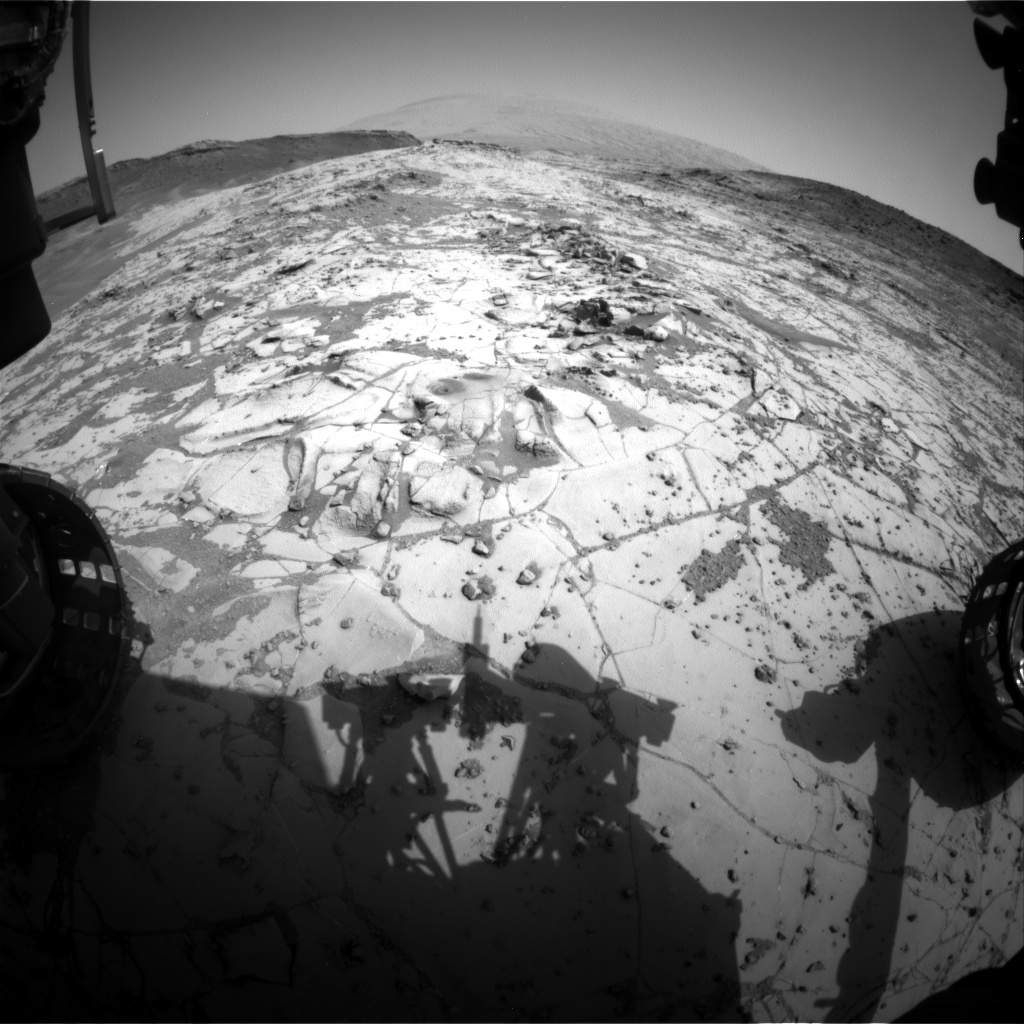 Nasa's Mars rover Curiosity acquired this image using its Front Hazard Avoidance Camera (Front Hazcam) on Sol 893, at drive 0, site number 45