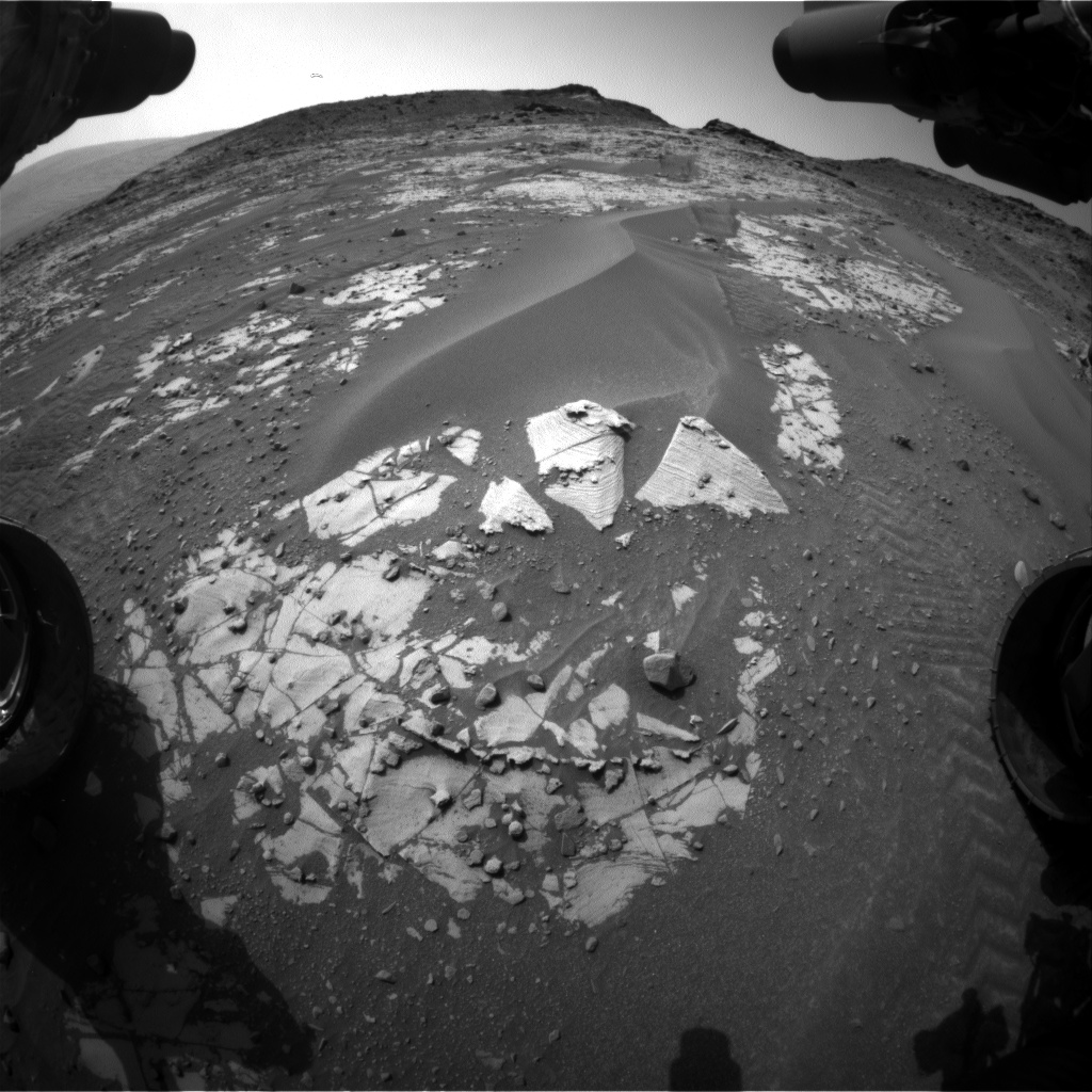 Nasa's Mars rover Curiosity acquired this image using its Front Hazard Avoidance Camera (Front Hazcam) on Sol 898, at drive 150, site number 45