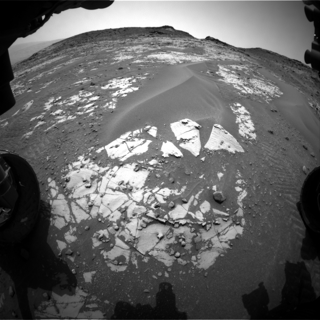 Nasa's Mars rover Curiosity acquired this image using its Front Hazard Avoidance Camera (Front Hazcam) on Sol 899, at drive 150, site number 45