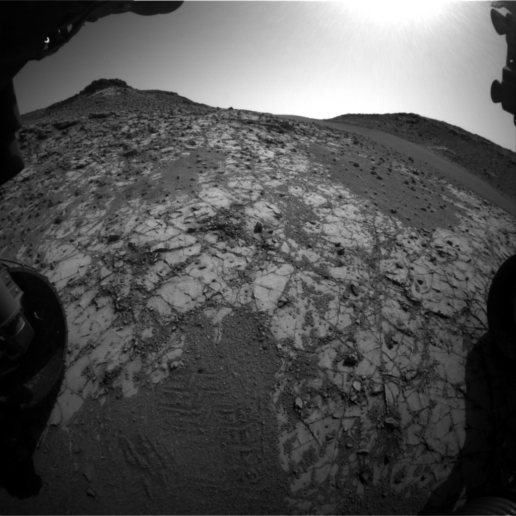 Nasa's Mars rover Curiosity acquired this image using its Front Hazard Avoidance Camera (Front Hazcam) on Sol 903, at drive 450, site number 45