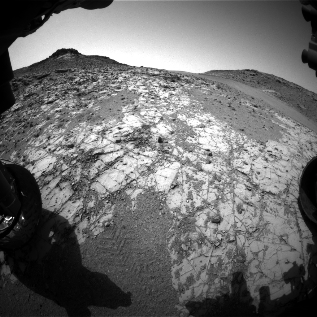 Nasa's Mars rover Curiosity acquired this image using its Front Hazard Avoidance Camera (Front Hazcam) on Sol 905, at drive 450, site number 45