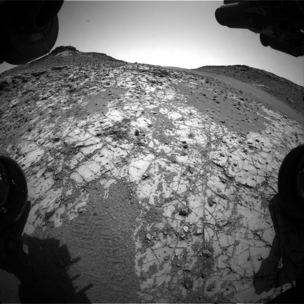 Nasa's Mars rover Curiosity acquired this image using its Front Hazard Avoidance Camera (Front Hazcam) on Sol 911, at drive 450, site number 45