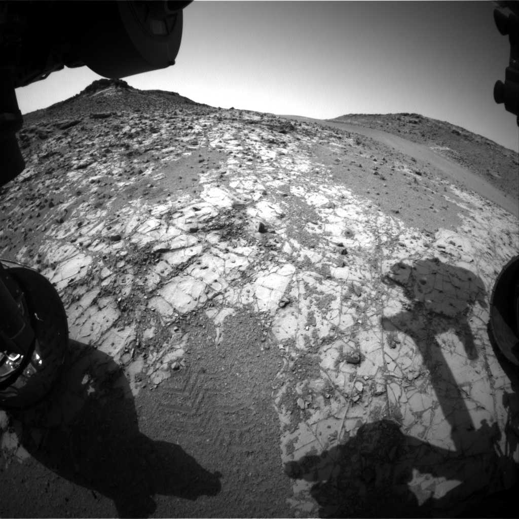 Nasa's Mars rover Curiosity acquired this image using its Front Hazard Avoidance Camera (Front Hazcam) on Sol 914, at drive 450, site number 45
