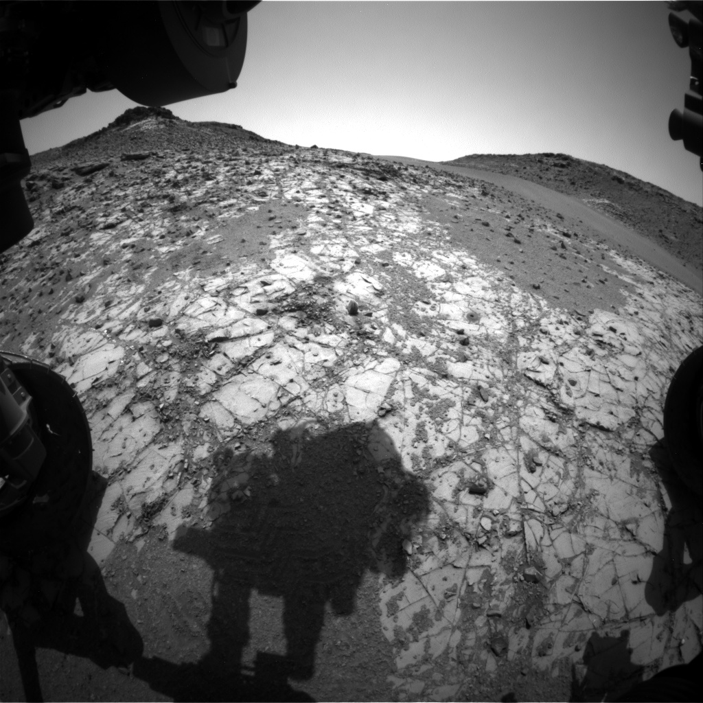 Nasa's Mars rover Curiosity acquired this image using its Front Hazard Avoidance Camera (Front Hazcam) on Sol 918, at drive 450, site number 45