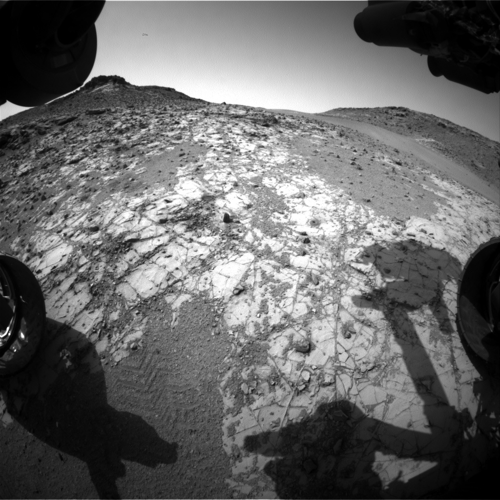 Nasa's Mars rover Curiosity acquired this image using its Front Hazard Avoidance Camera (Front Hazcam) on Sol 919, at drive 450, site number 45