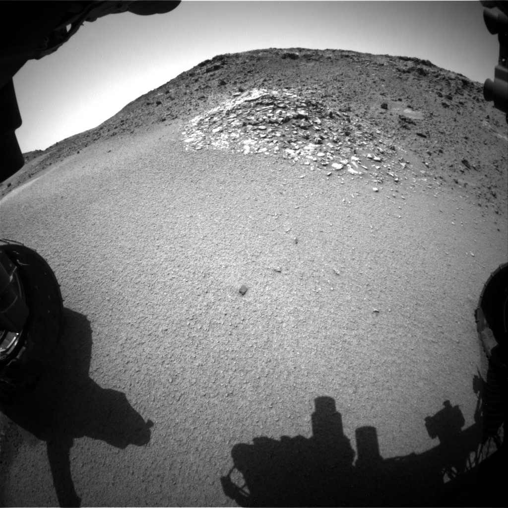 Nasa's Mars rover Curiosity acquired this image using its Front Hazard Avoidance Camera (Front Hazcam) on Sol 923, at drive 558, site number 45
