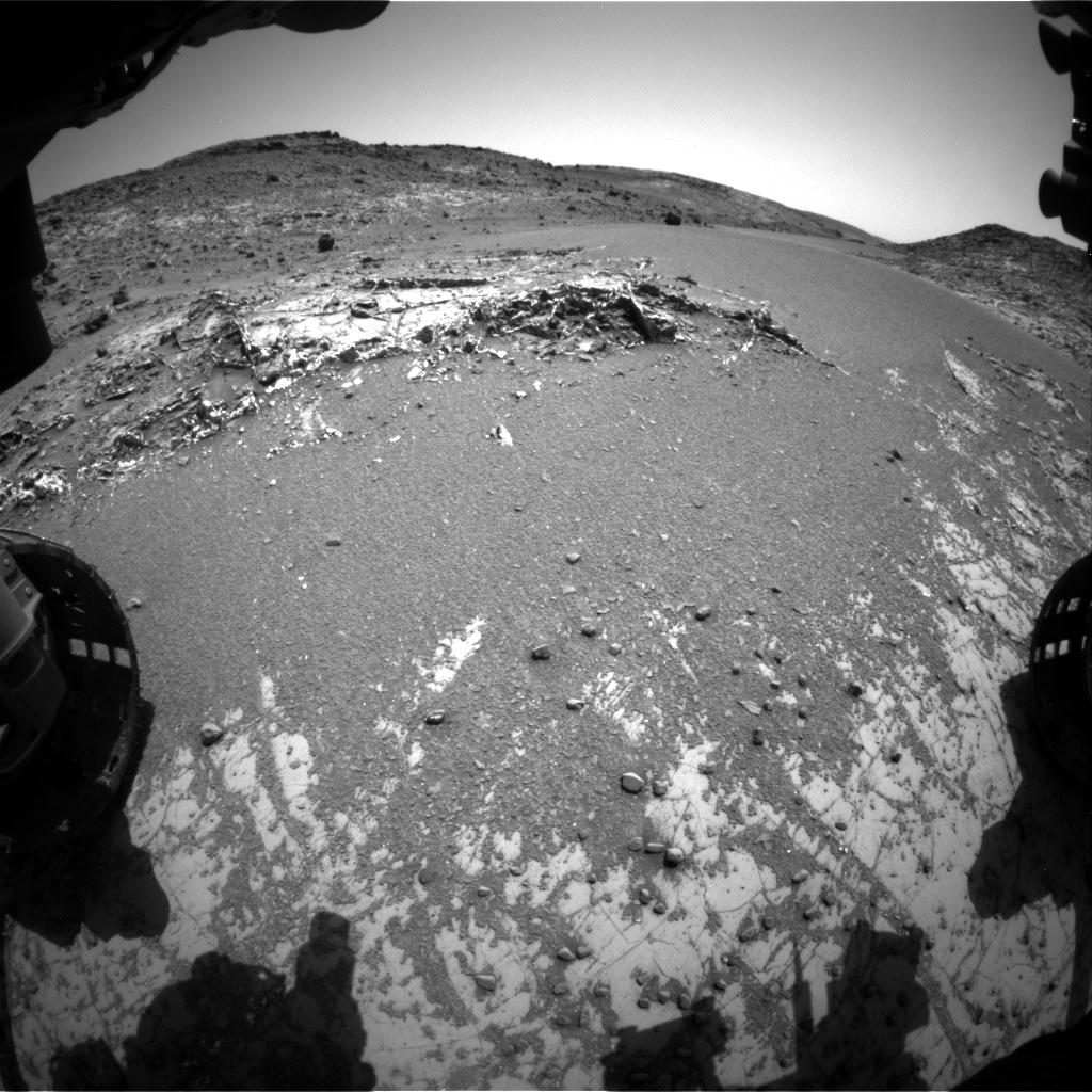 Nasa's Mars rover Curiosity acquired this image using its Front Hazard Avoidance Camera (Front Hazcam) on Sol 926, at drive 852, site number 45