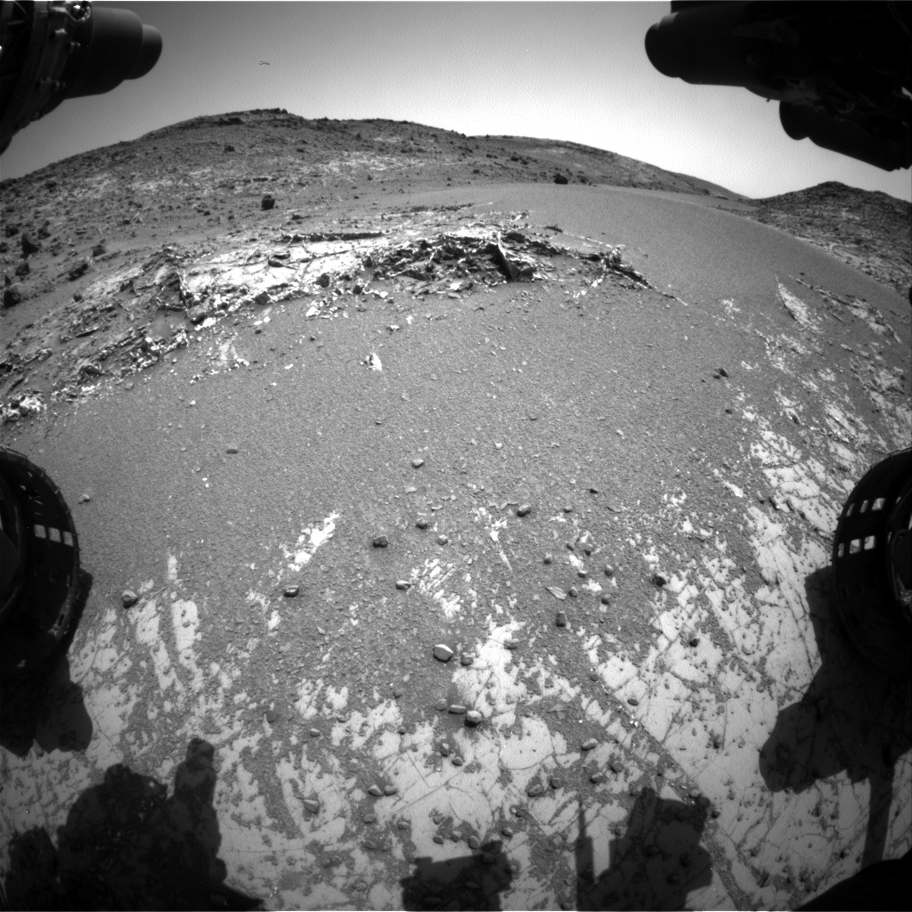 Nasa's Mars rover Curiosity acquired this image using its Front Hazard Avoidance Camera (Front Hazcam) on Sol 926, at drive 852, site number 45