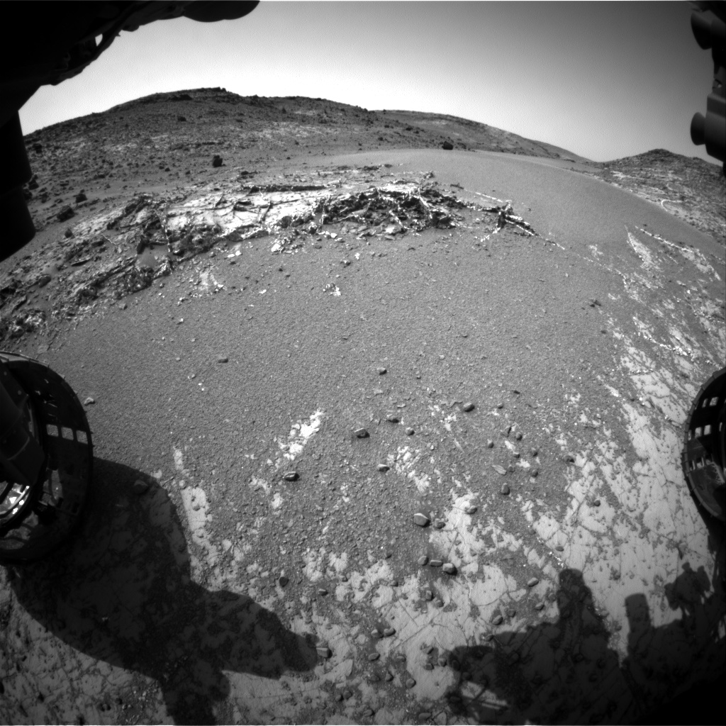 Nasa's Mars rover Curiosity acquired this image using its Front Hazard Avoidance Camera (Front Hazcam) on Sol 927, at drive 852, site number 45