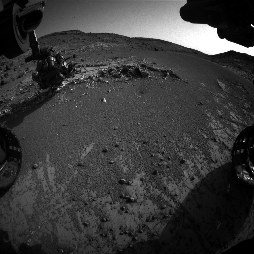 Nasa's Mars rover Curiosity acquired this image using its Front Hazard Avoidance Camera (Front Hazcam) on Sol 935, at drive 852, site number 45