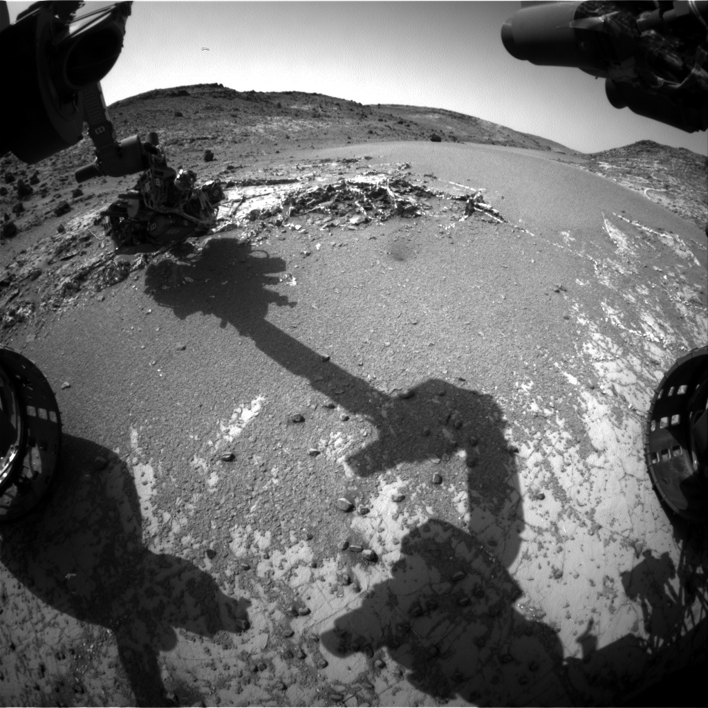 Nasa's Mars rover Curiosity acquired this image using its Front Hazard Avoidance Camera (Front Hazcam) on Sol 936, at drive 852, site number 45
