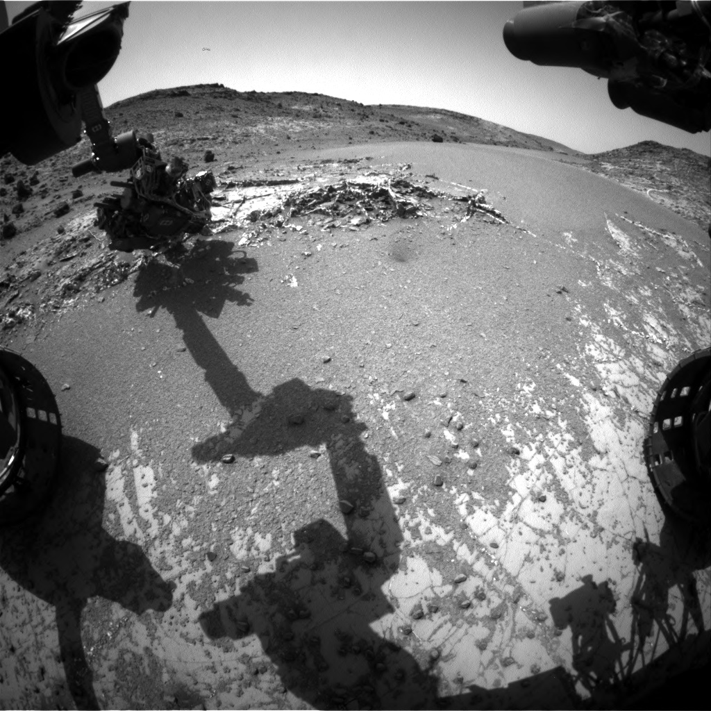 Nasa's Mars rover Curiosity acquired this image using its Front Hazard Avoidance Camera (Front Hazcam) on Sol 938, at drive 852, site number 45