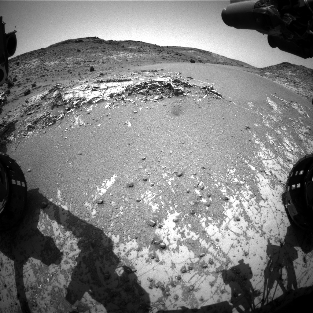 Nasa's Mars rover Curiosity acquired this image using its Front Hazard Avoidance Camera (Front Hazcam) on Sol 938, at drive 852, site number 45