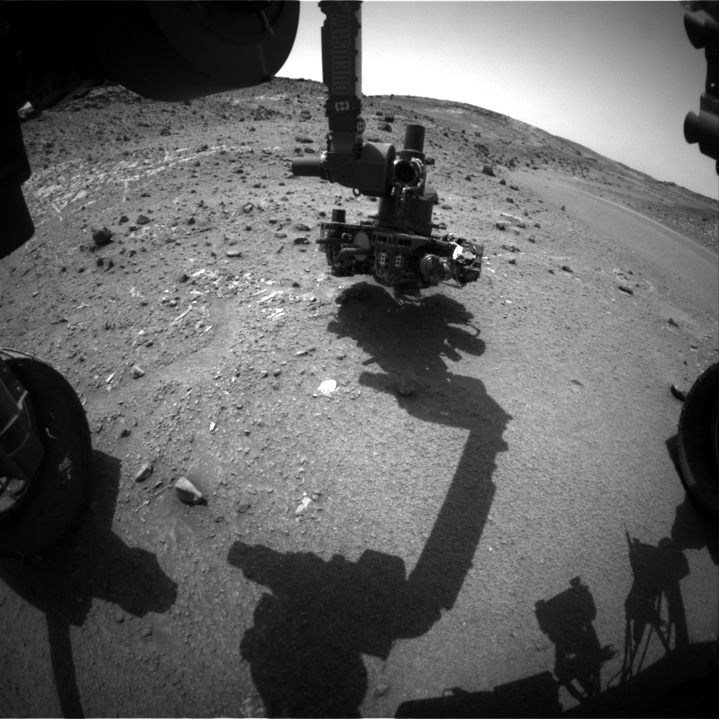 Nasa's Mars rover Curiosity acquired this image using its Front Hazard Avoidance Camera (Front Hazcam) on Sol 942, at drive 996, site number 45
