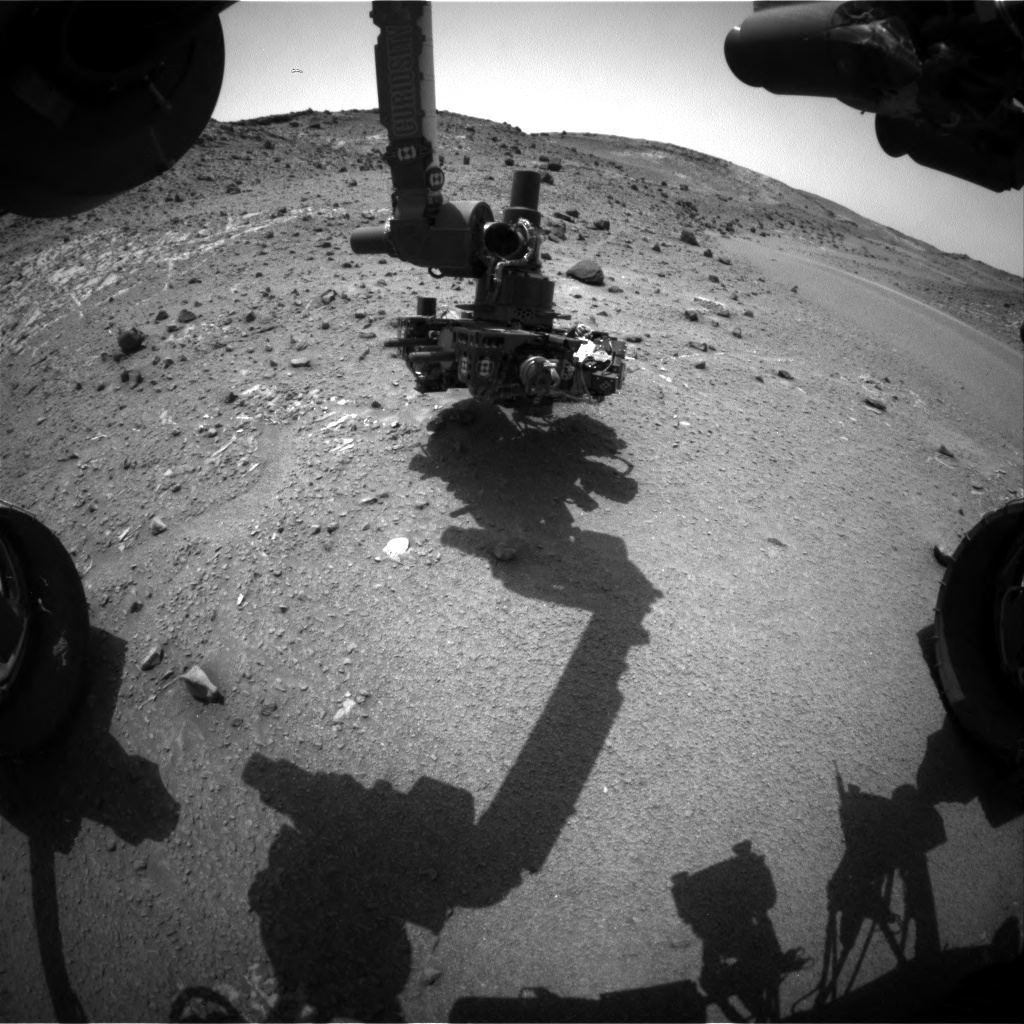 Nasa's Mars rover Curiosity acquired this image using its Front Hazard Avoidance Camera (Front Hazcam) on Sol 942, at drive 996, site number 45