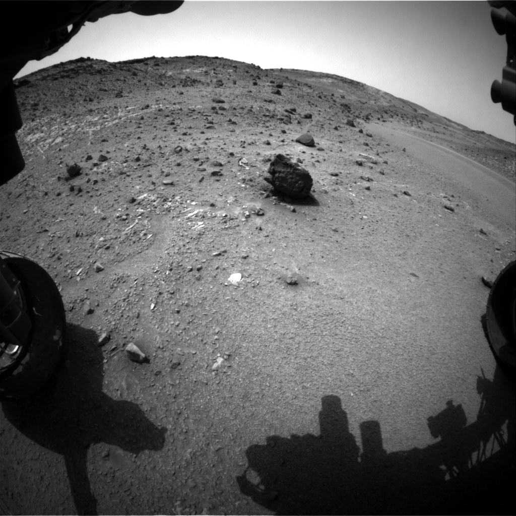 Nasa's Mars rover Curiosity acquired this image using its Front Hazard Avoidance Camera (Front Hazcam) on Sol 943, at drive 996, site number 45