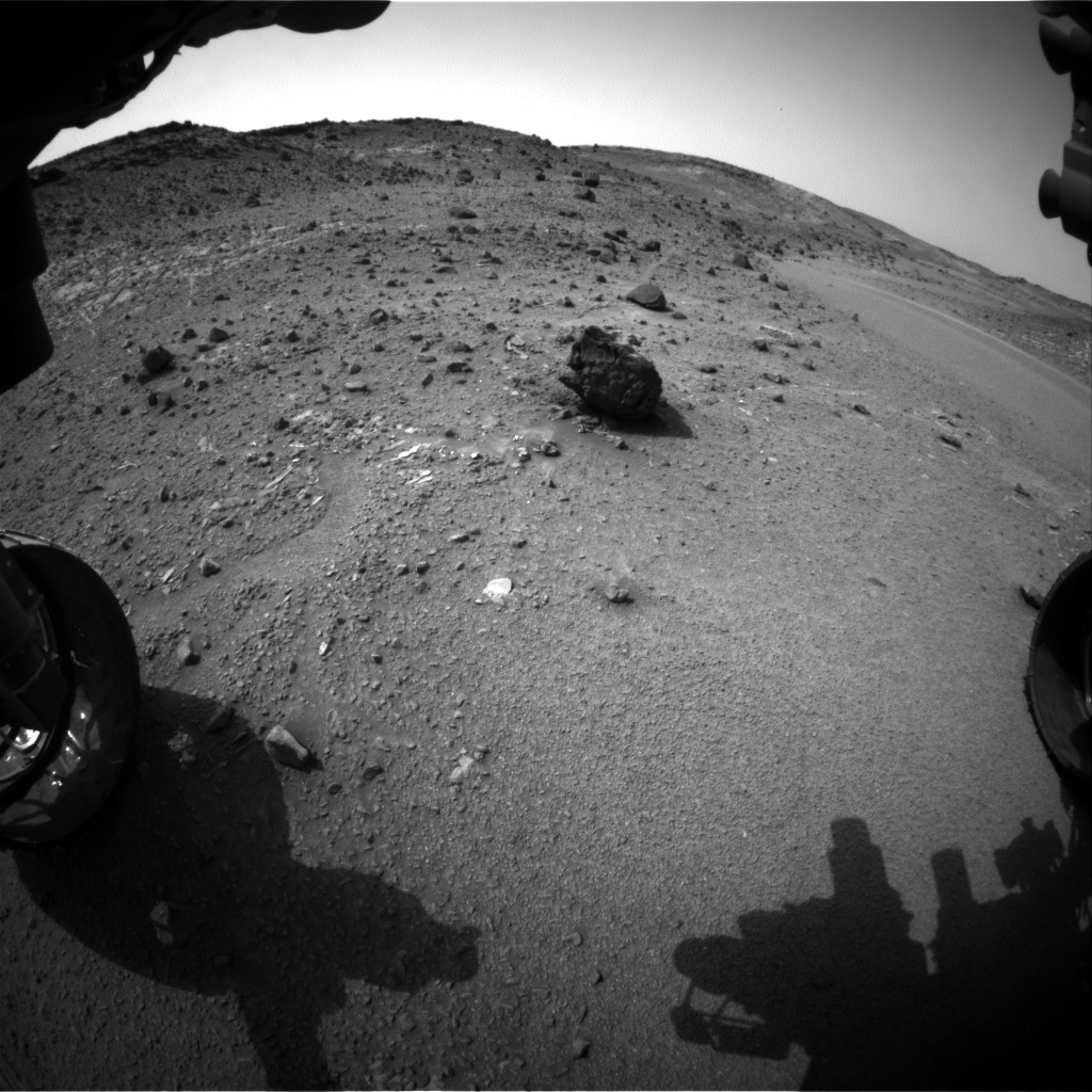 Nasa's Mars rover Curiosity acquired this image using its Front Hazard Avoidance Camera (Front Hazcam) on Sol 944, at drive 996, site number 45
