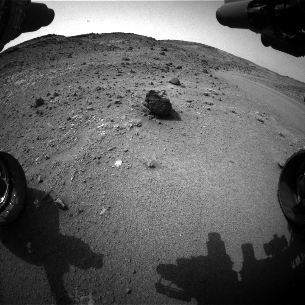 Nasa's Mars rover Curiosity acquired this image using its Front Hazard Avoidance Camera (Front Hazcam) on Sol 944, at drive 996, site number 45