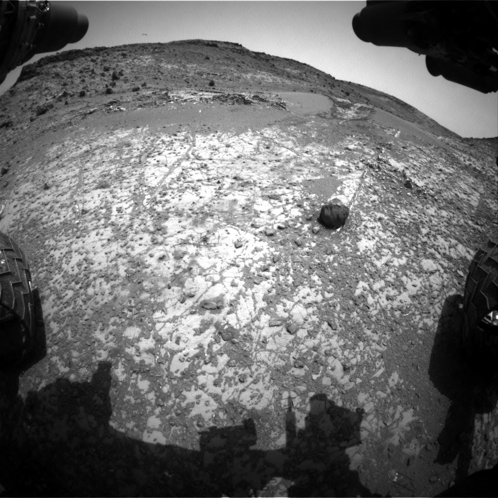 Nasa's Mars rover Curiosity acquired this image using its Front Hazard Avoidance Camera (Front Hazcam) on Sol 944, at drive 1086, site number 45