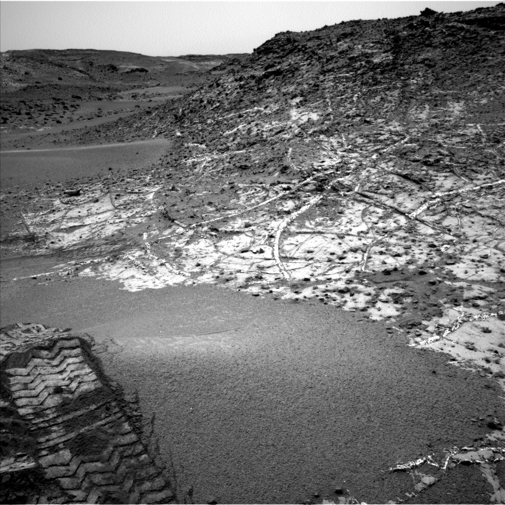 Nasa's Mars rover Curiosity acquired this image using its Left Navigation Camera on Sol 944, at drive 1108, site number 45