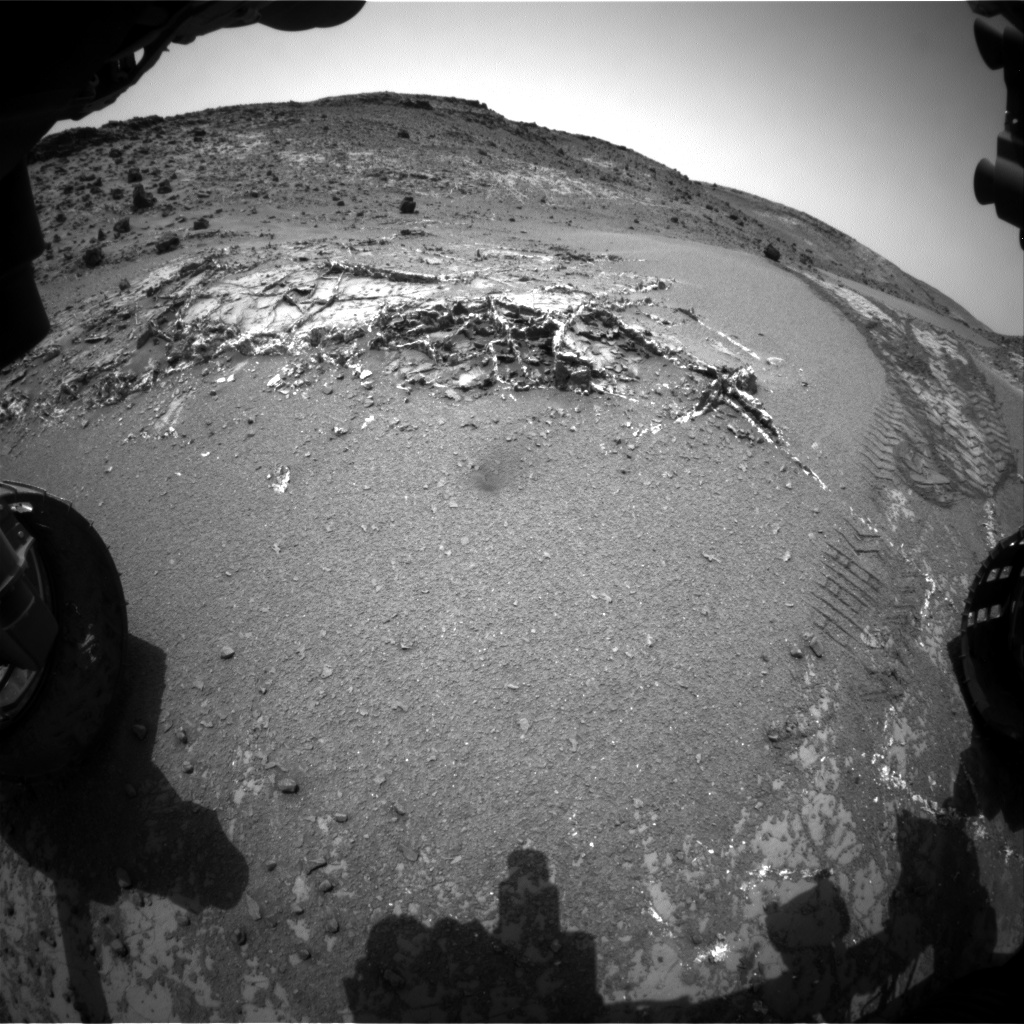 Nasa's Mars rover Curiosity acquired this image using its Front Hazard Avoidance Camera (Front Hazcam) on Sol 946, at drive 1108, site number 45