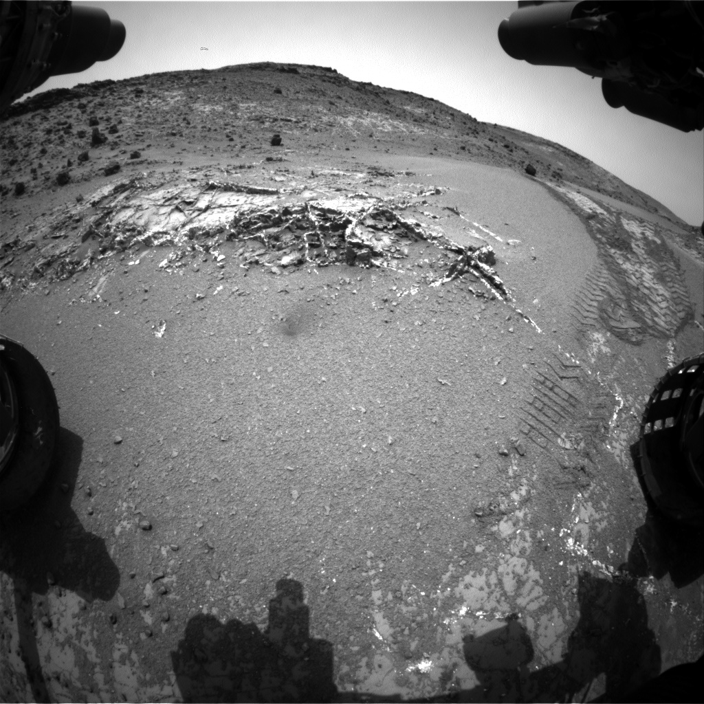 Nasa's Mars rover Curiosity acquired this image using its Front Hazard Avoidance Camera (Front Hazcam) on Sol 946, at drive 1108, site number 45