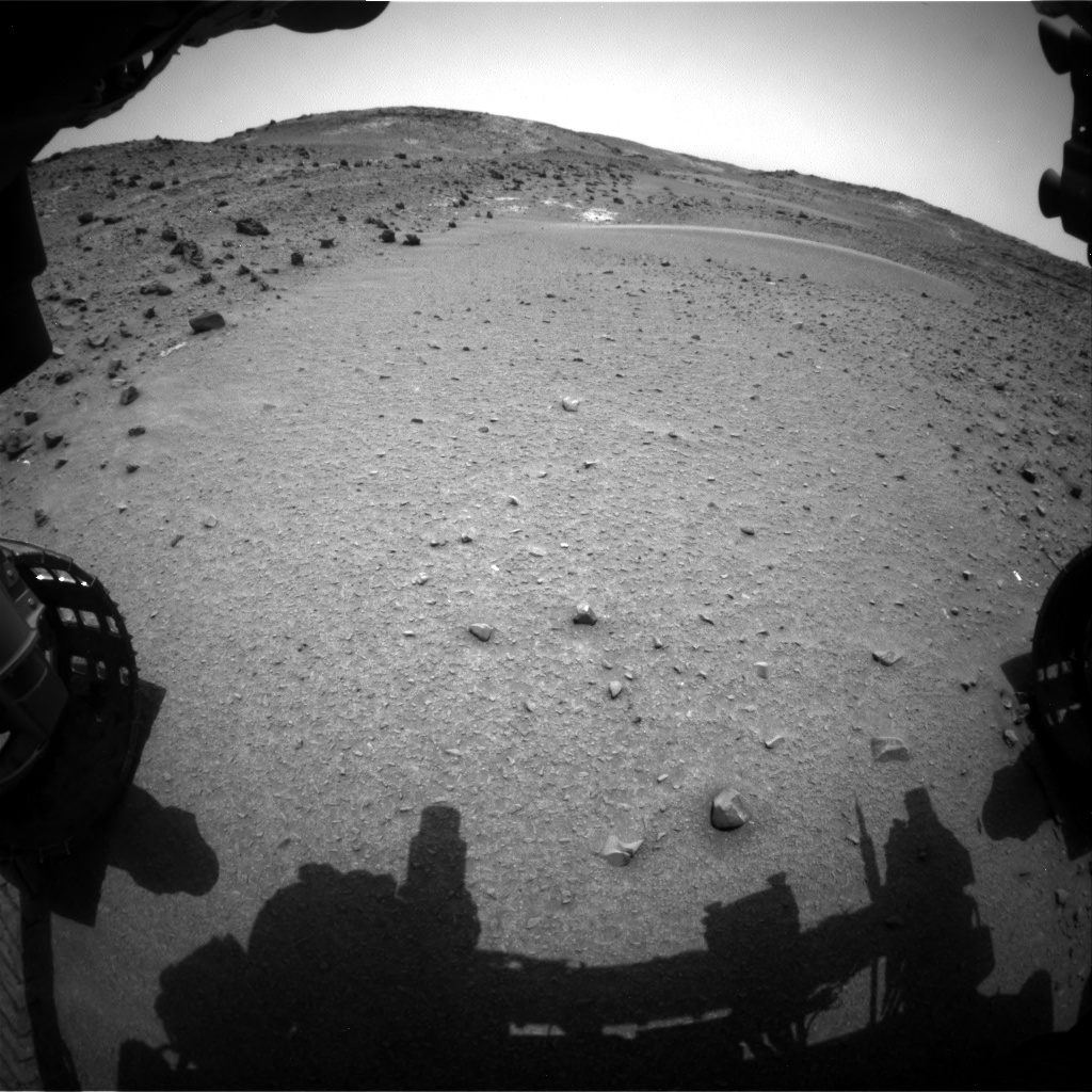 Nasa's Mars rover Curiosity acquired this image using its Front Hazard Avoidance Camera (Front Hazcam) on Sol 949, at drive 1276, site number 45
